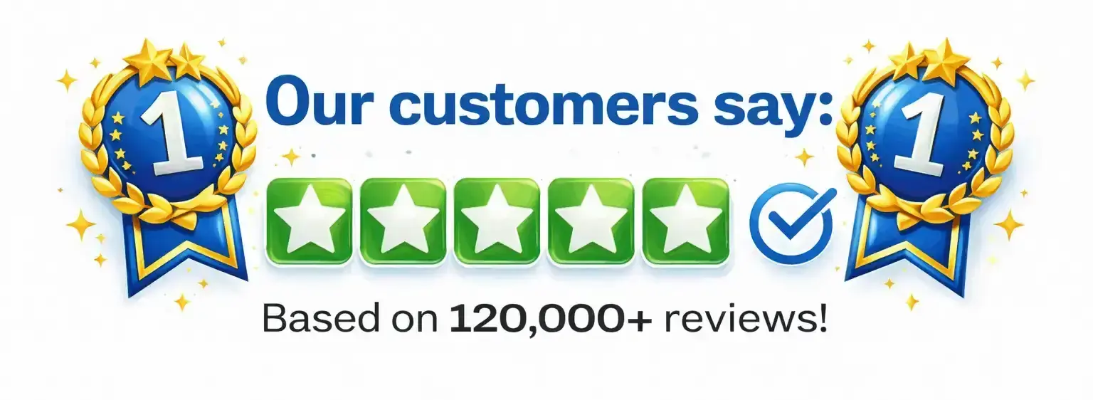 SodaSlim five star customer rating based on over 120,000 reviews